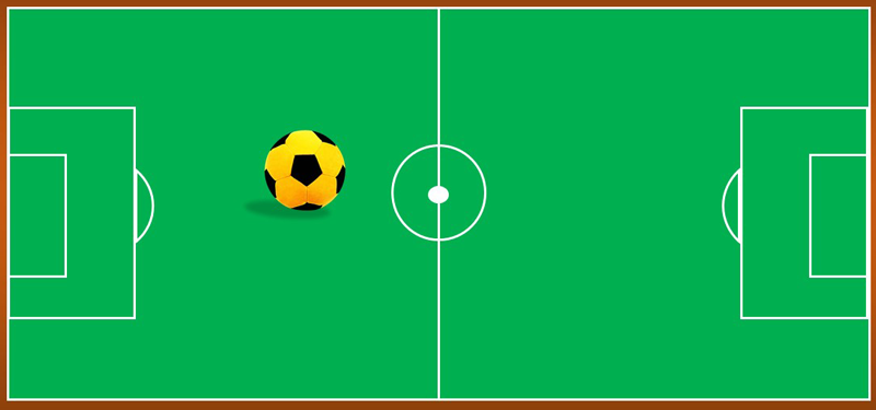 a soccer pitch and a ball on it | soccerfansarena.com