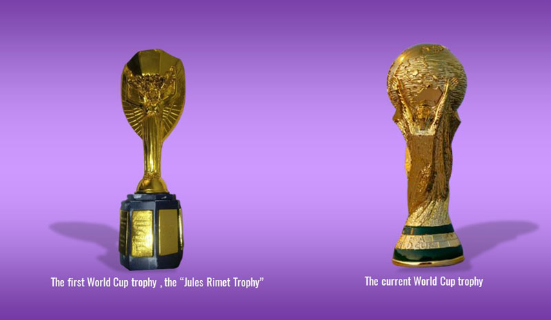 the first and the current World Cup trophies | 27 Interesting Facts and Figures About the Prestigious World Cup Trophies that You Would Like to Know